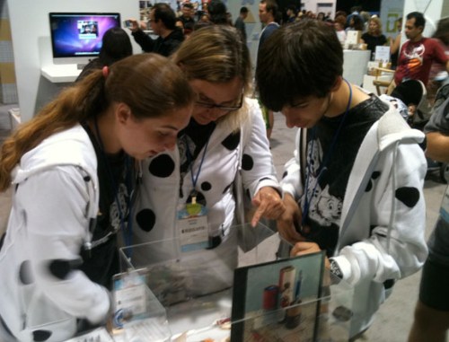 Disney Fans Checking Out Our Ugly Pens Submissions at D23